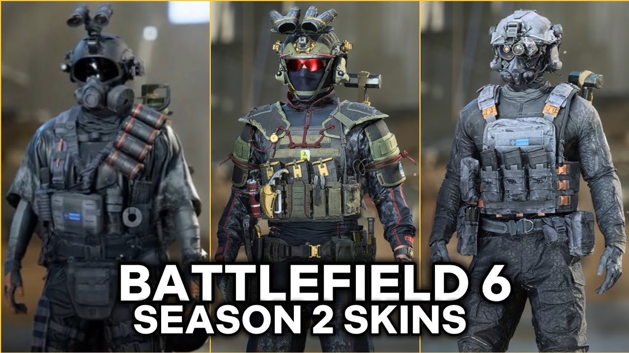 Battlefield 6 Season 2 Soldiers Skins | BF6 Battle Pass Upcoming Bundles Skins 