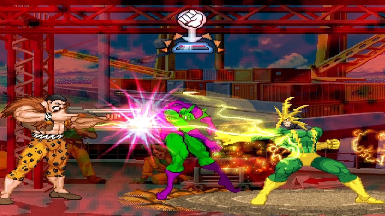 Green Goblin vs Sandman (Marvel Super Heroes) (Mugen Game) (CPU Fights) (Best of 3)