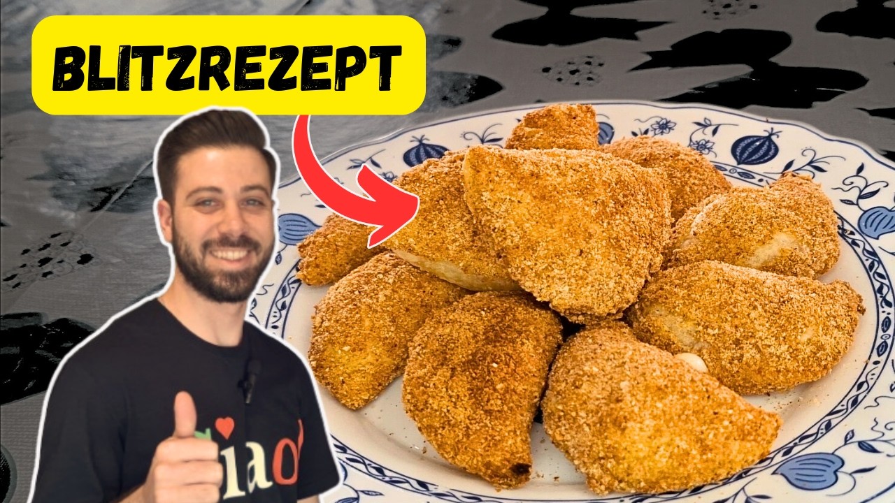✨PANZEROTTI Fingerfood: SCHINKEN & MOZZARELLA IN 10 MINUTEN!