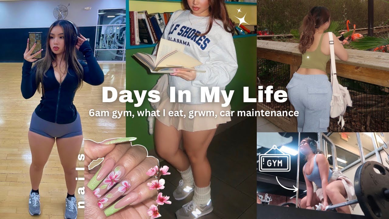 6AM Productive Days In My Life🎧🎀 Gym Vlog, What I Eat, Car Maintenance, Grwm…
