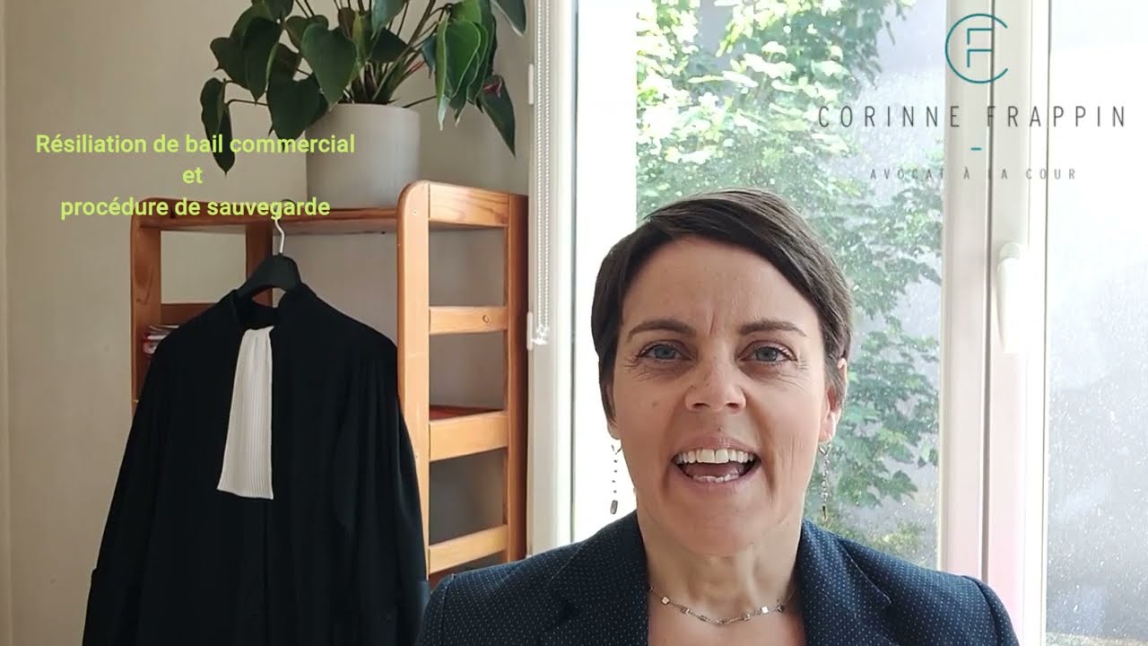 résiliation de bail commercial et mesure de sauvegarde