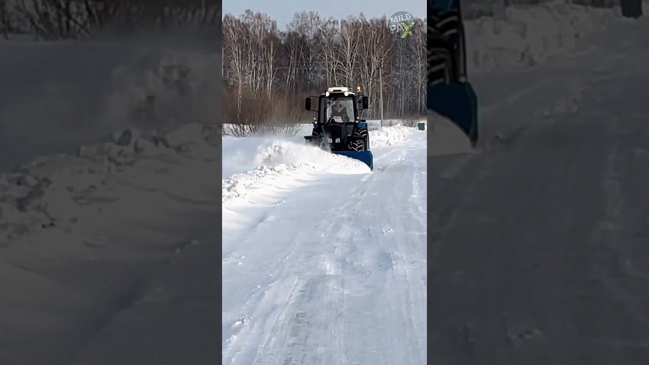Почему тракторы становятся всё более популярными для уборки снега? 🚜❄️