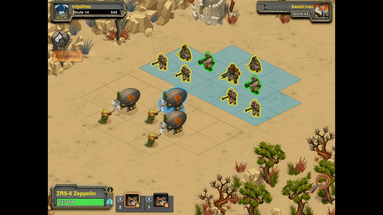 Beat Level 41 Raiders on Level 14 in Battle Nations on Friends Outpost