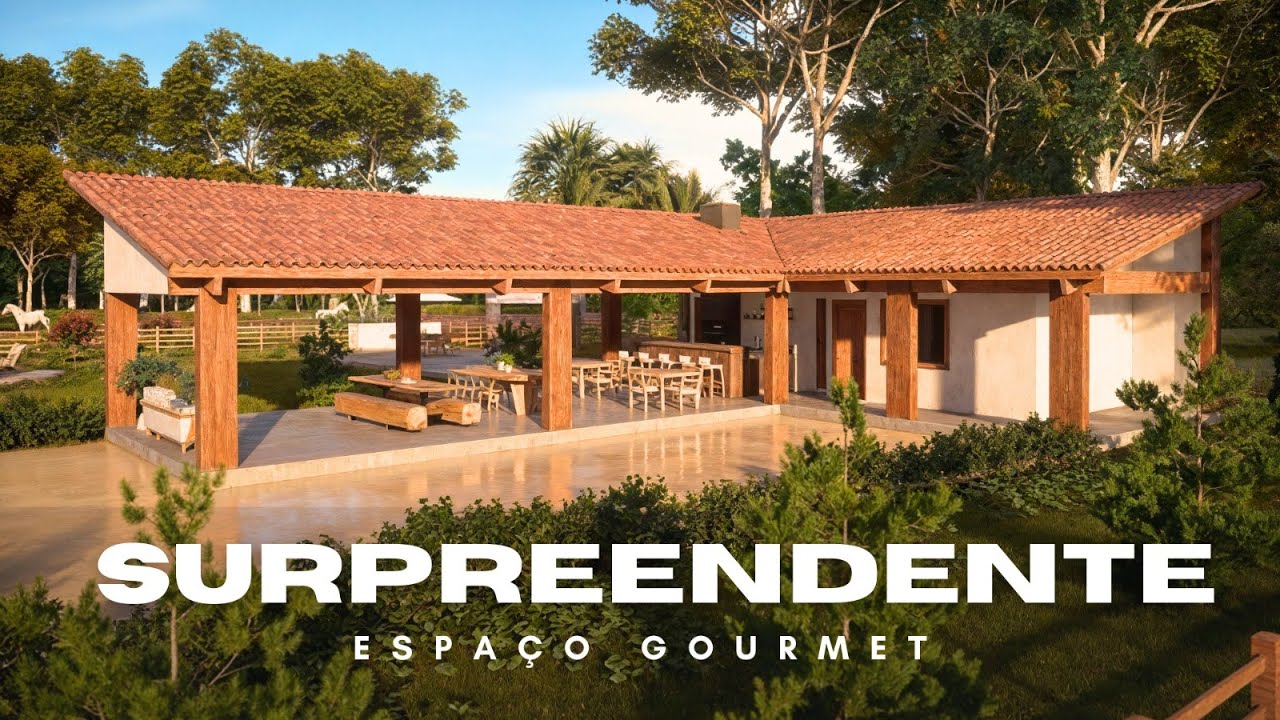 ÁREA GOURMET - PROJETO DE CAMPO | MAIS INFORMAÇÕES NO LINK DA DESCRIÇÃO - YT3022