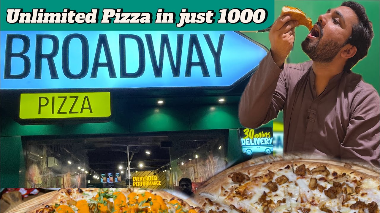 Unlimited Pizza In Just Rupees 1000|Broadway Pizza |New Vlog |Ramzan Special Offer|Food Vlog|Pizza