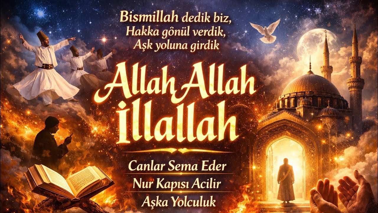 Nefsi Yere Serdik, Benlikten Vazgeçtik - [ALLAH İLLALLAH] Yürekleri Titreten Zikirli İlahi..🫶🏻