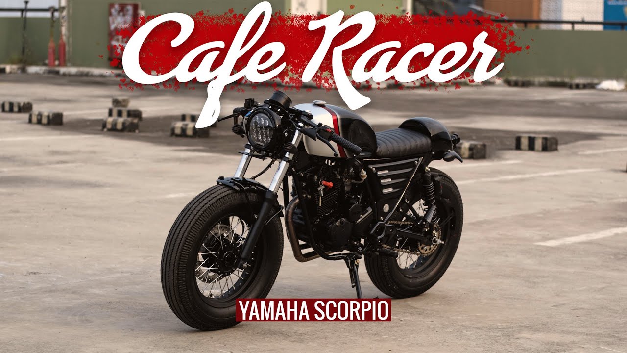PROJECT RECUSTOM YAMAHA SCORPIO KONSEP CAFE RACER | Motor ganteng ala anak muda