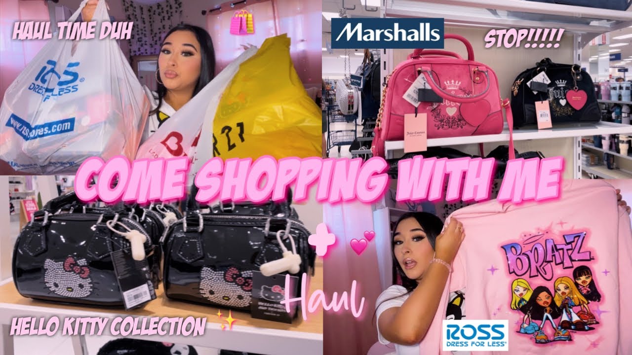 COME SHOPPING WITH ME + HUGE HAUL ♡ | forever 21 x hello kitty, Ross, Burlington, Marshalls, & more!