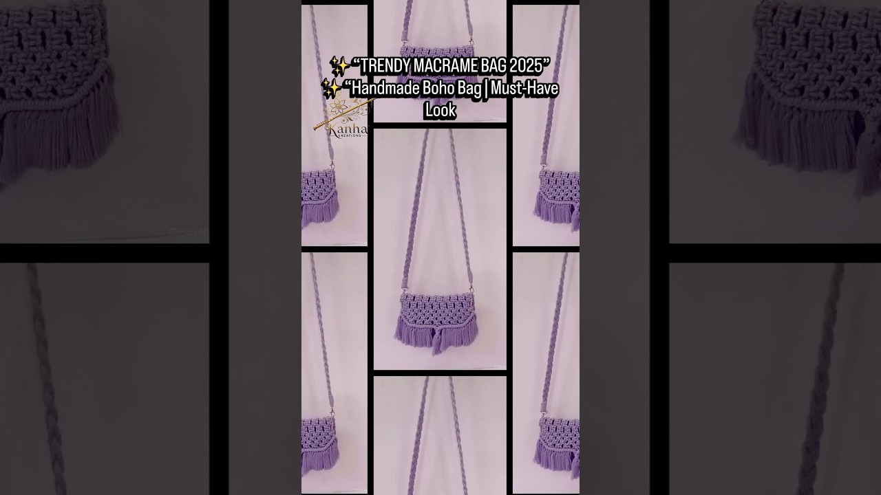 “Trendy Handmade Macrame Bag | Boho Chic Must-Have 2025 