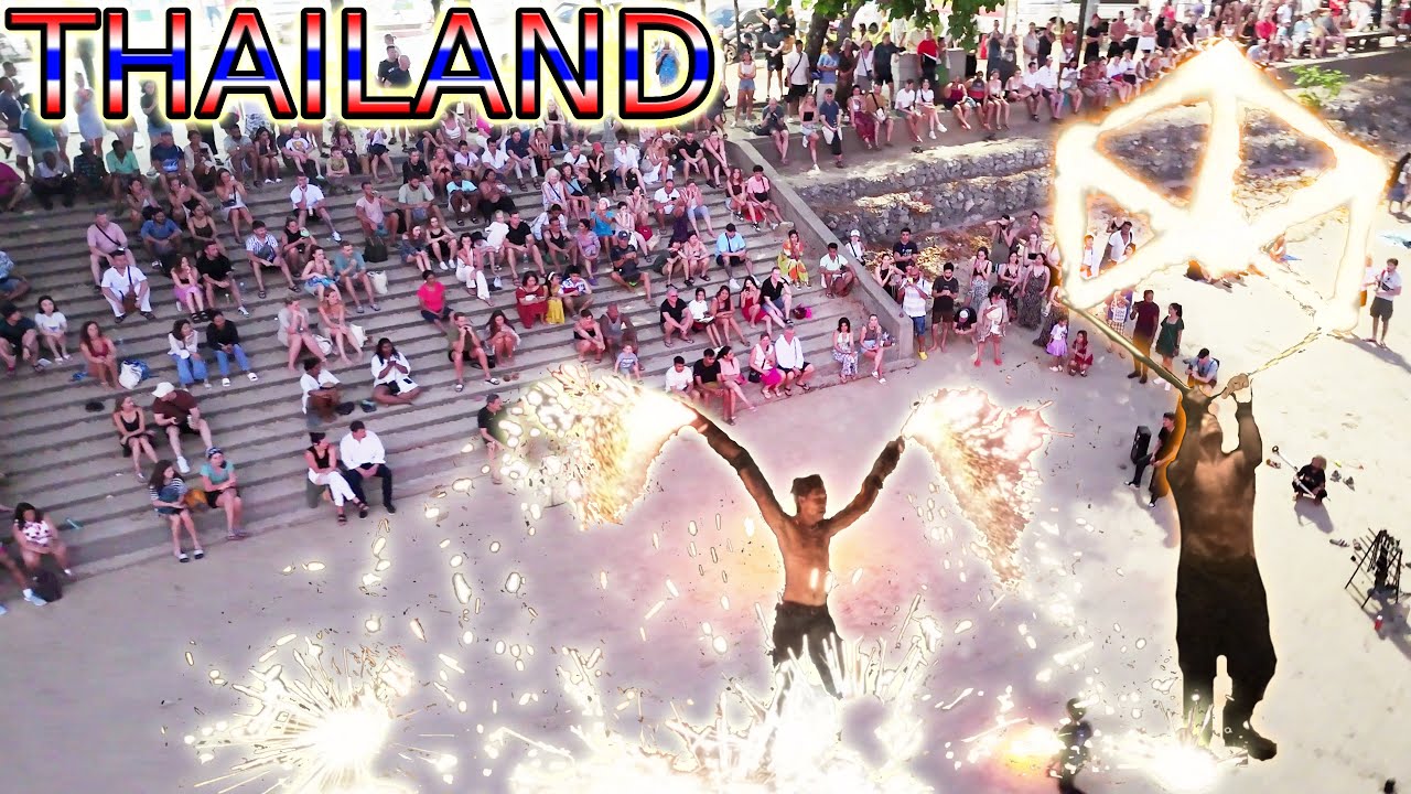 ÇILGIN ATEŞ ŞOVLARI TAYLAND KRABİ AO NANG BEACH