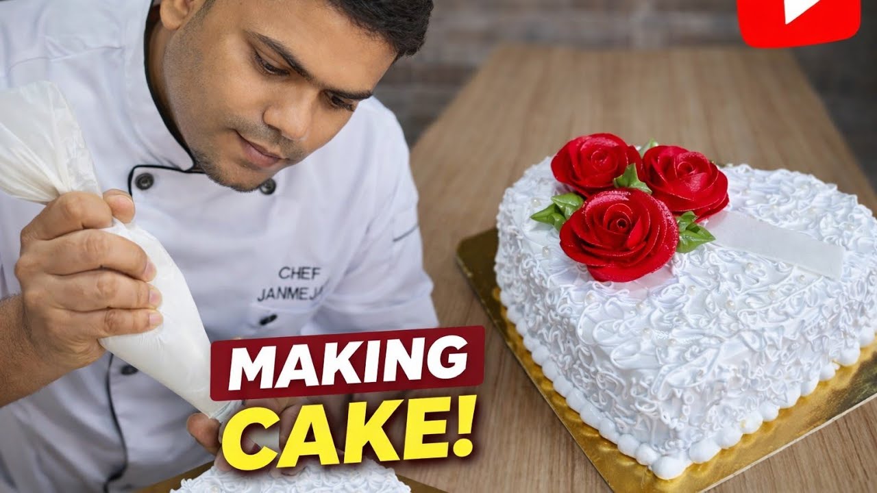 Beautiful Heart Shape Cake For Anniversary | New Heart Shape Cake Decorating Ideas At home |