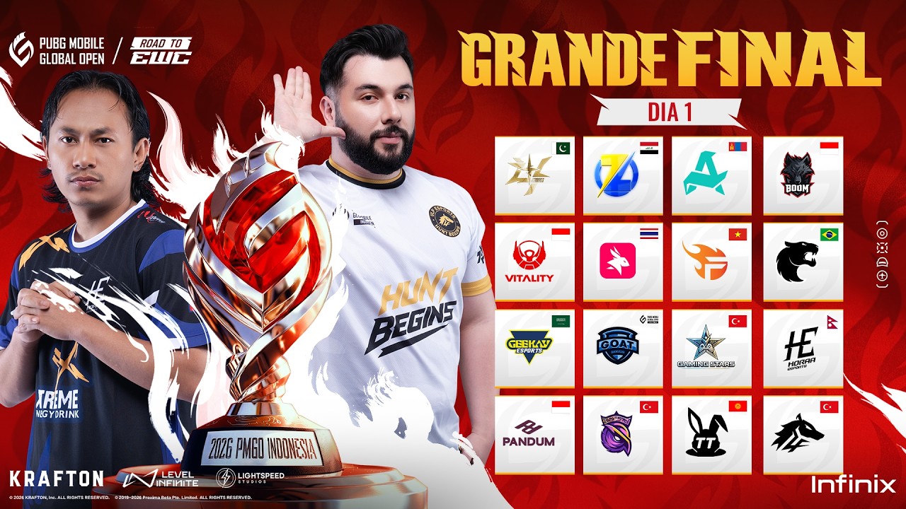 [PT] PMGO 2026 S1 Evento Principal | GRANDE FINAL | DIA 1 | PUBG MOBILE GLOBAL OPEN Temporada 1