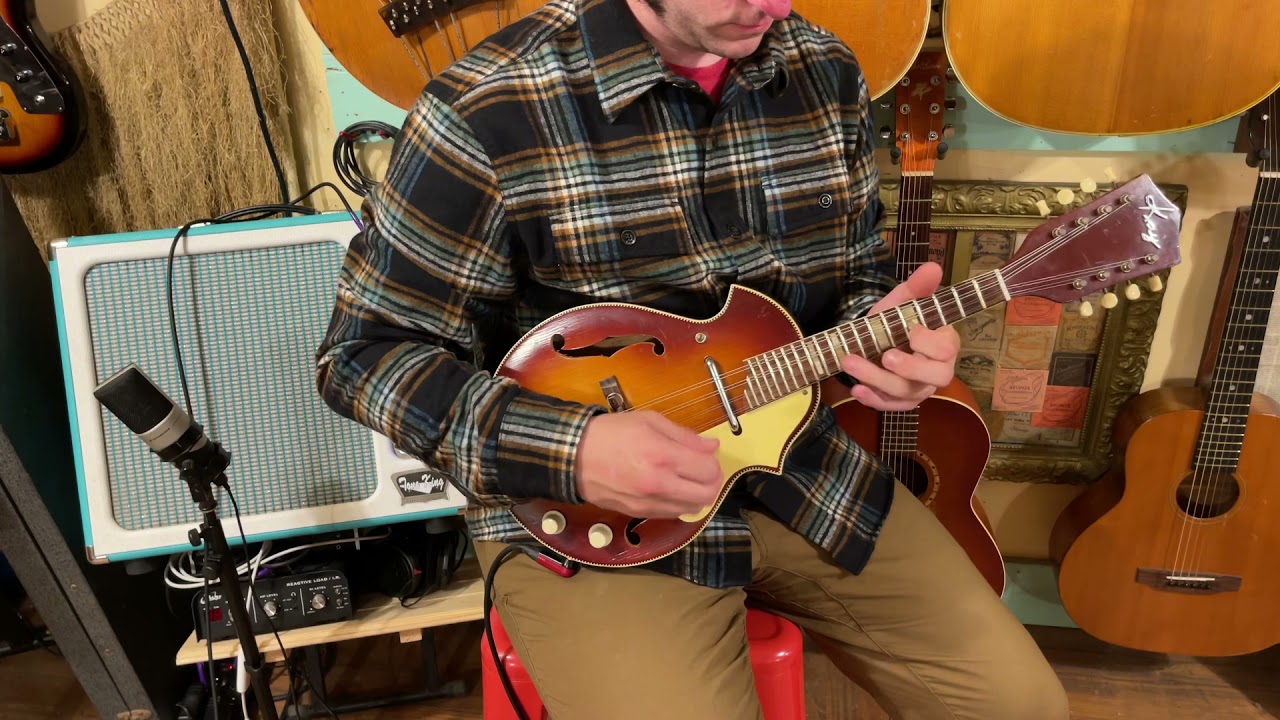 1950s Kay 2-point electric mandolin