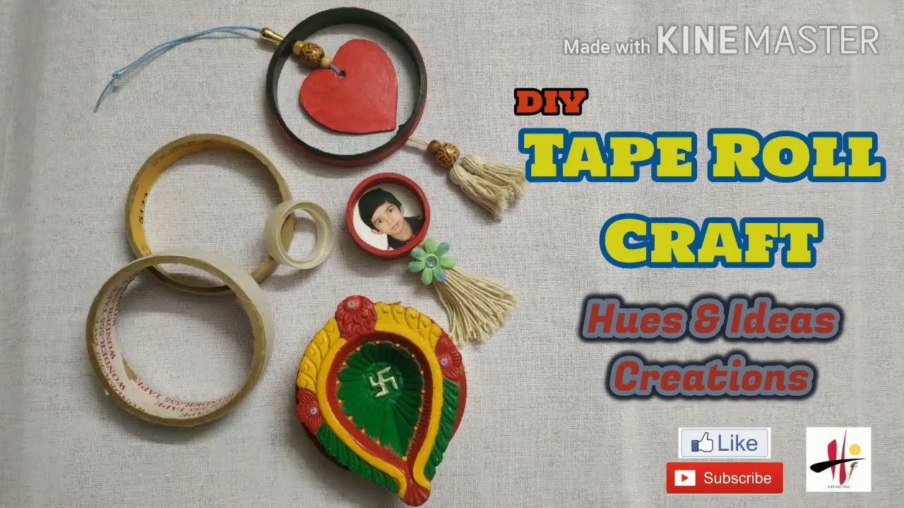 DIY - 3 Easy Tape Roll Craft Ideas