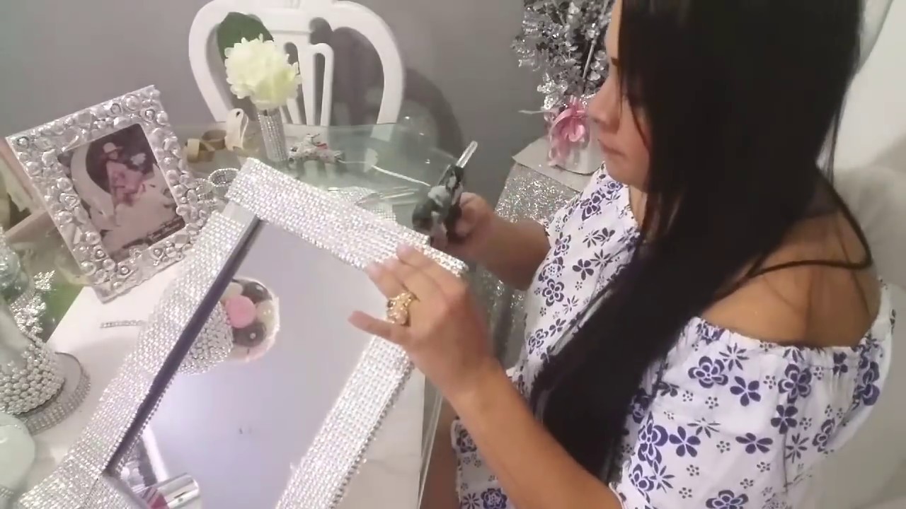 Bandeja con espejo Elegante