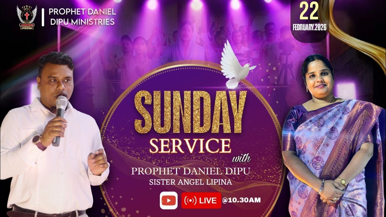 SUNDAY SERVICE (22.02.2026) [🔴LIVE] PROPHET DANIEL DIPU MINISTRIES || @MIRACLE TV