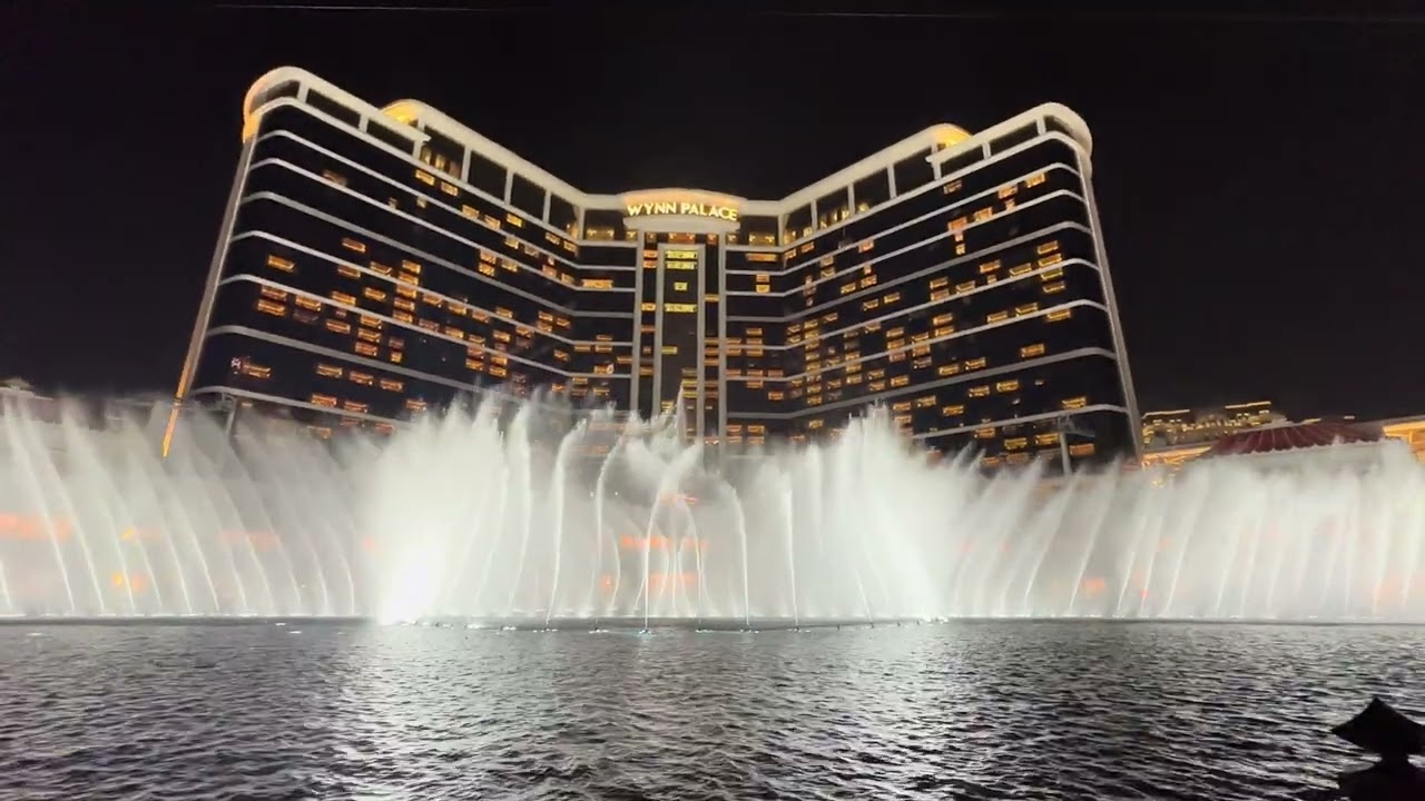 water & fountain show info at Wynn Palace in Macau, China 