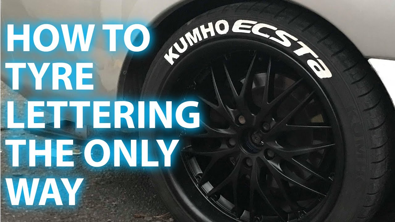 How to Fit Tyre Lettering Stencils Using Sticker Template not Tire Pen