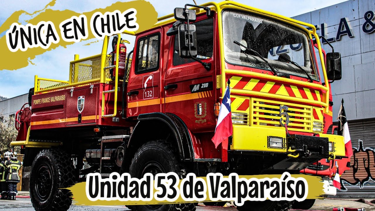Unidad 53 Valparaíso carro/camión de bomberos