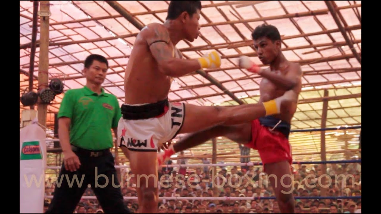 Lethwei Burmese Boxing [HD] - Tun Naing Oo vs. Y&eacute; Mahn Hein  - 03.02.2015 Ye