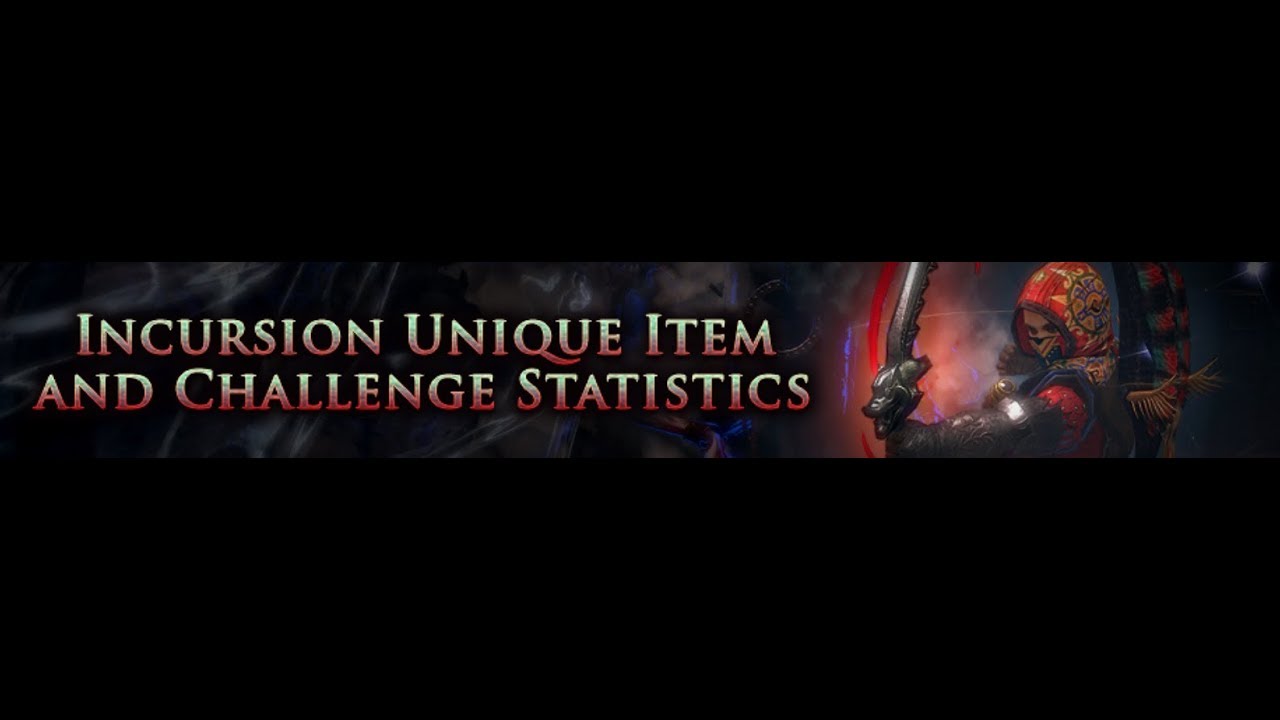 Incursion league unique and challenge statistics