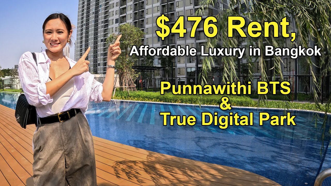 Rent $476 USD - Affordable Luxury in Bangkok: near Punnawithi BTS & True Digital Park