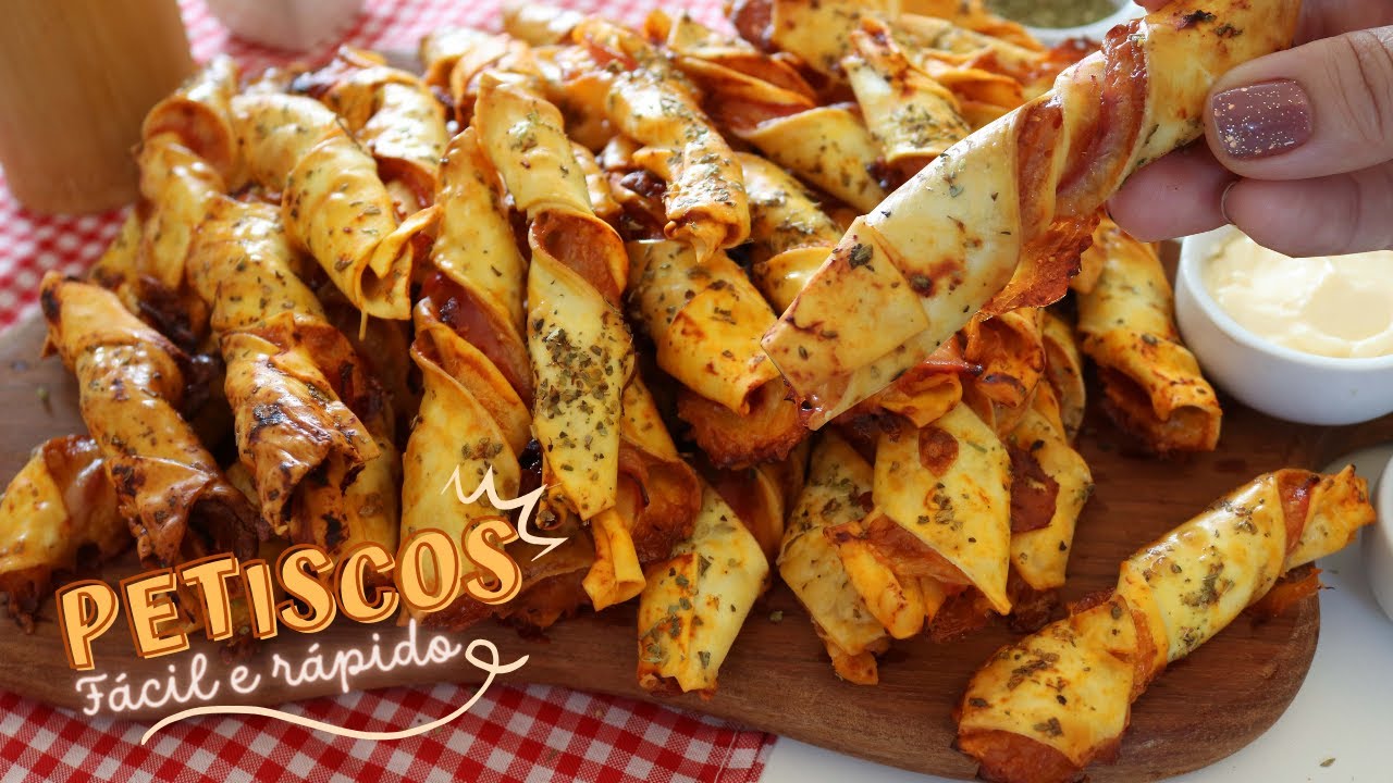 RECEITA PRÁTICA PARA SURPREENDER A FAMILIA E AMIGOS - PALITINHOS DE PIZZA - PETISCOS - DIKA DA NAKA