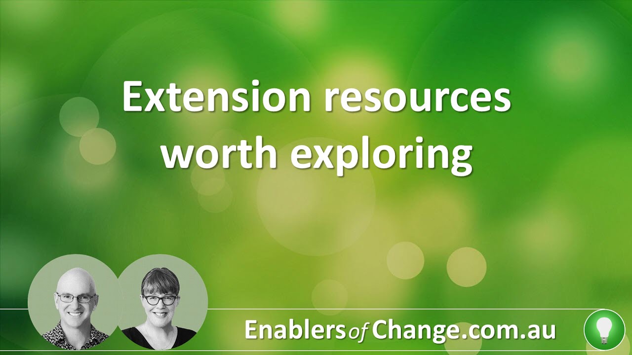 Extension resources worth exploring