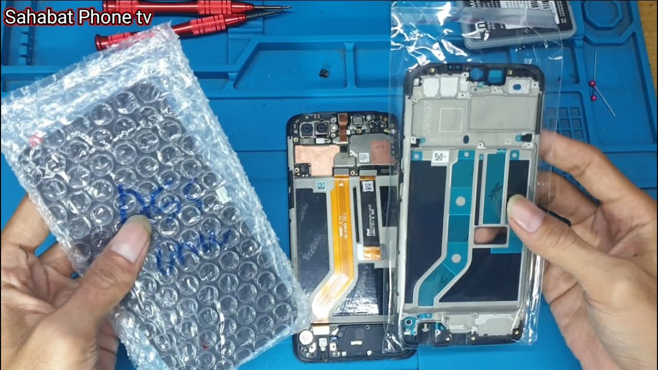 GANTI LCD DAN FRAME OPPO A5S | Restoration Destroyed Oppo A5s Phone | Rebuild broken smartphone
