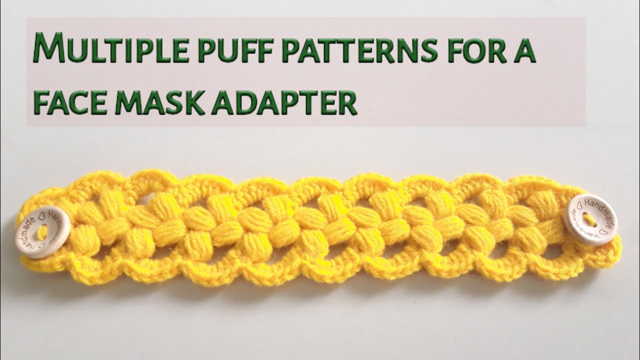 Crochet puffy mask adapter
