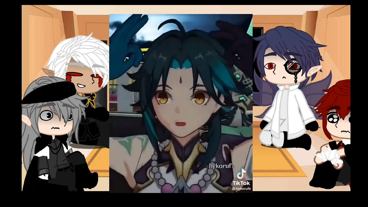 darkfall react to león as ..(xiao x aether)genish impact