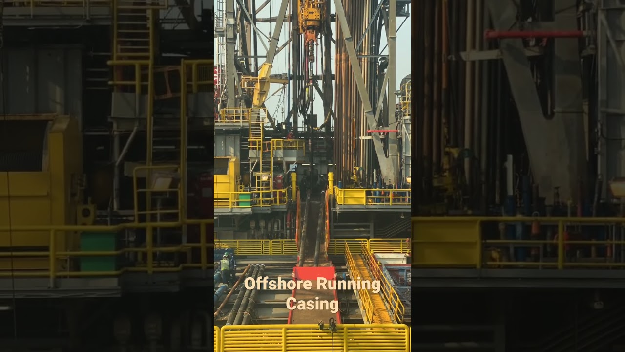 Offshore Running Casing #offshore #arms #drilling #rig #jackup #roustabout #roughneck