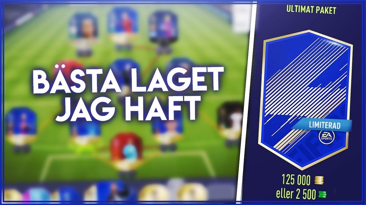 BÄSTA LAGET JAG HAR HAFT!? SQUADBUILDER + PACKOPENING! | Fifa 18 på svenska!