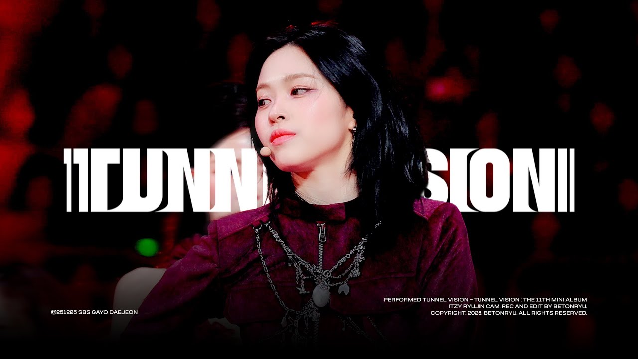 [4K] 251225 ITZY RYUJIN 류진 Intro + TUNNEL VISION Fancam 직캠 @ SBS 가요대전 GAYO DAEJEON