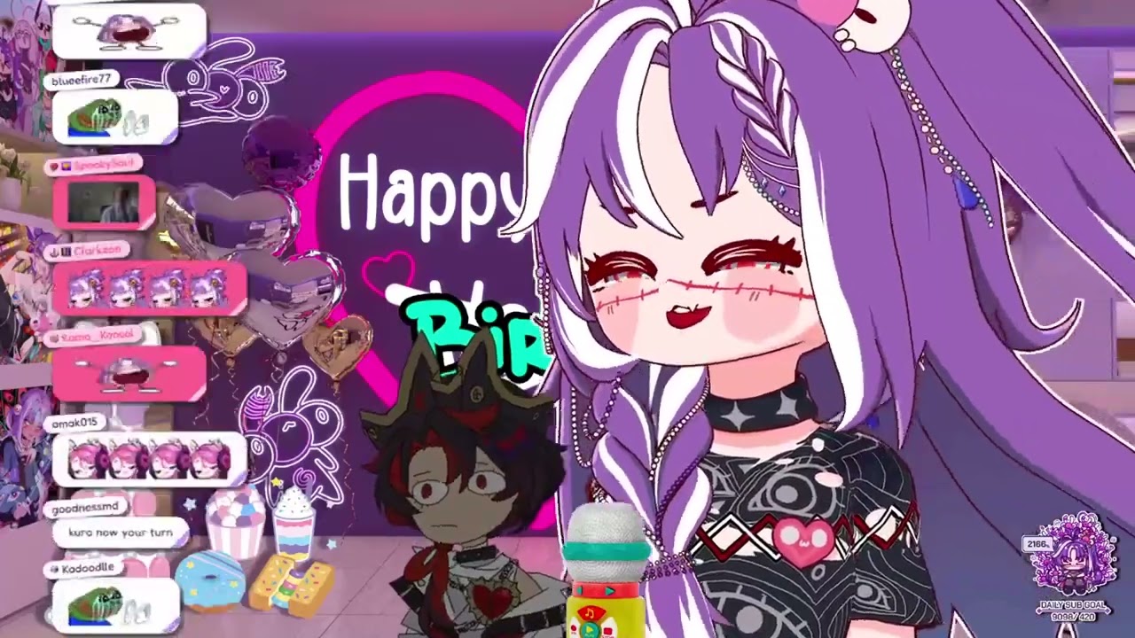 Michi & Kuro Sing I See the Light from Tangled (Phone in Karaoke) (3D Birthday Debut)