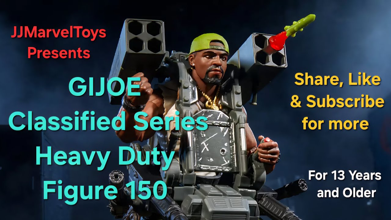 Unboxing GIJoe Classified Series Heavy Duty | #150 | D Minor | Man Portable Weapons | @JJMarvelToys 