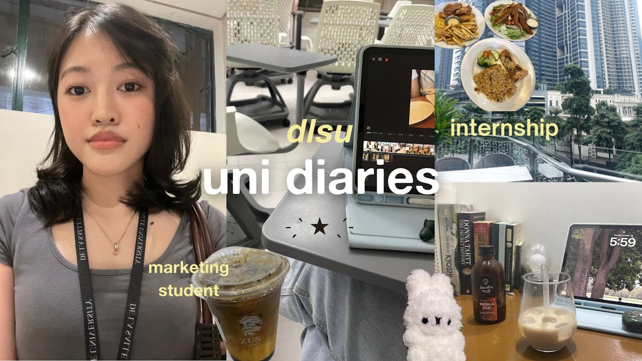 Uni diaries ⭐️ 5 am realistic week as a marketing student in dlsu + internships 📎