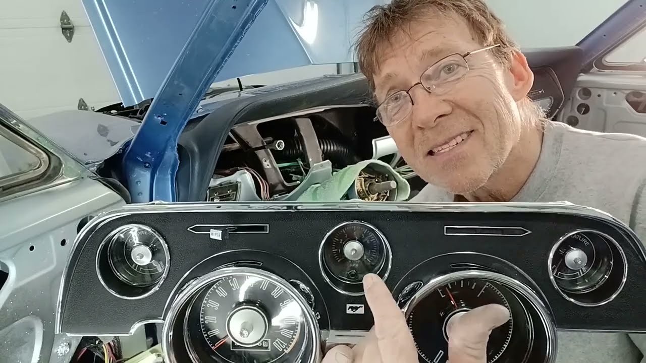 Installing instrument cluster 68 mustang