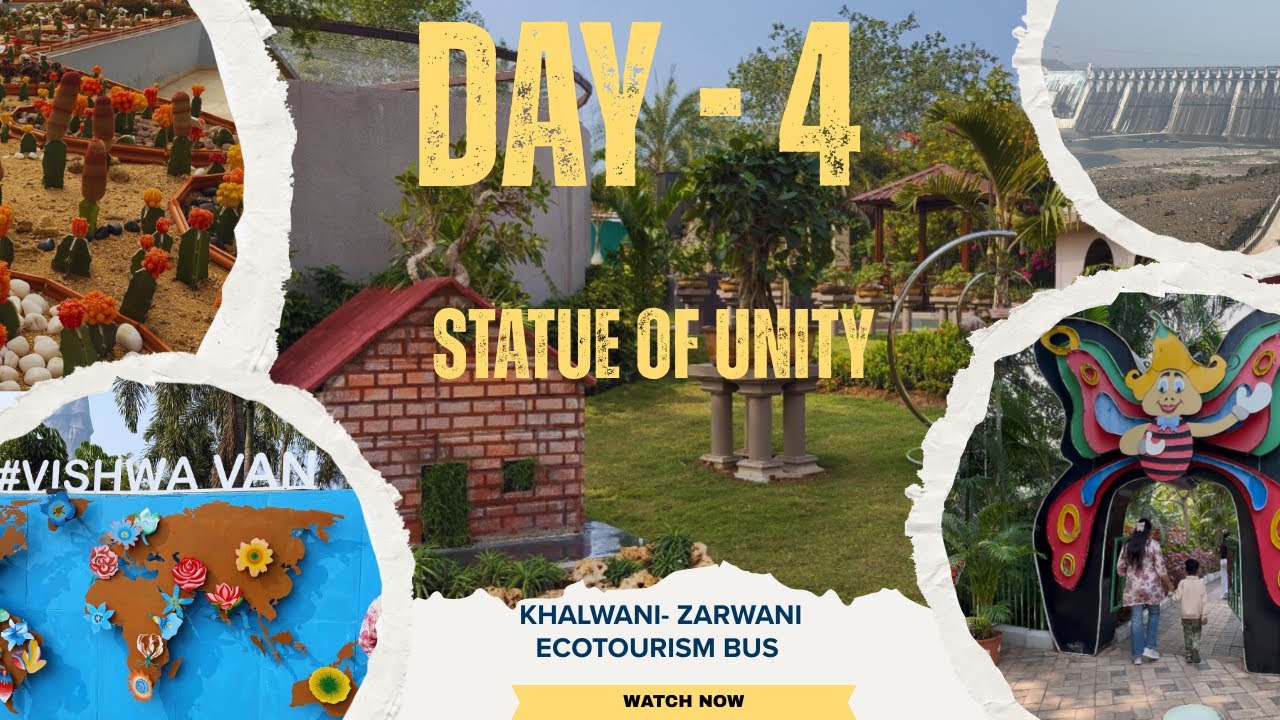 Day 4 | Statue of Unity Travel Vlog | Khalwani–Zarwani Ecotourism Bus Tour 🌿🚍 | Hidden Nature Spots