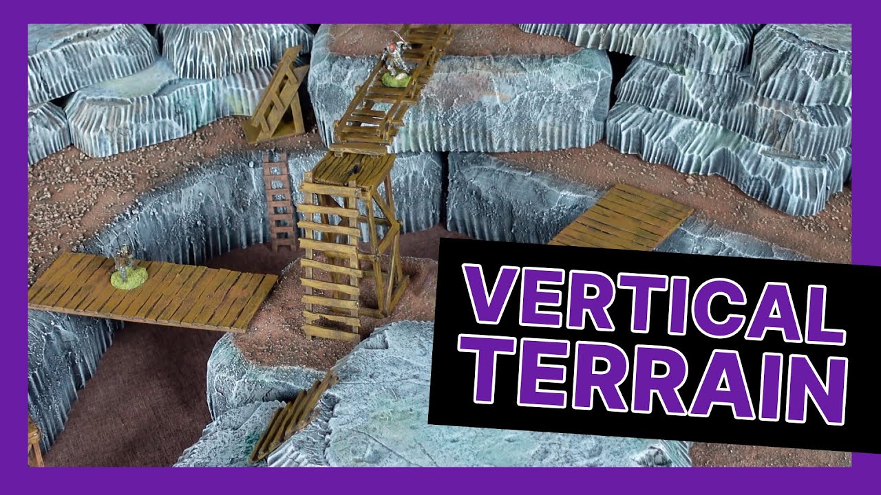 🏞️ Modular ELEVATED CLIFFS (Terrain Stackers for D&D and Wargames)