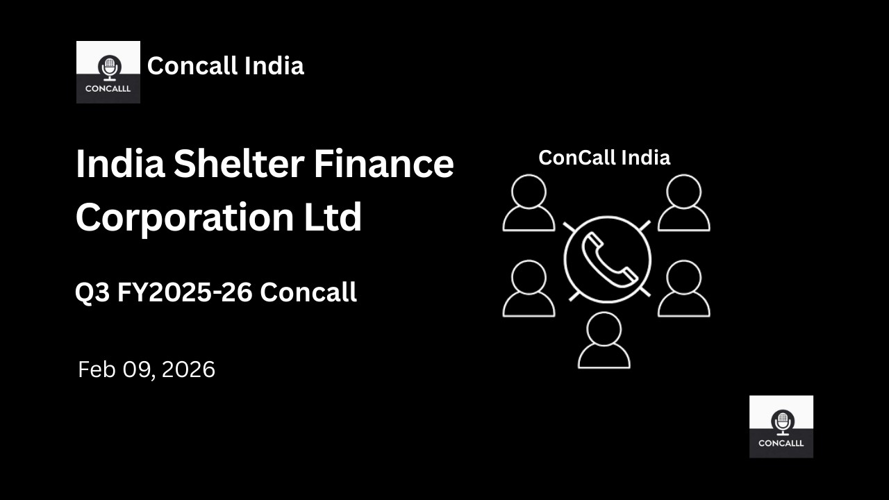 India Shelter Finance Corporation Ltd III kwartał roku obrotowego 2025-26 Concall