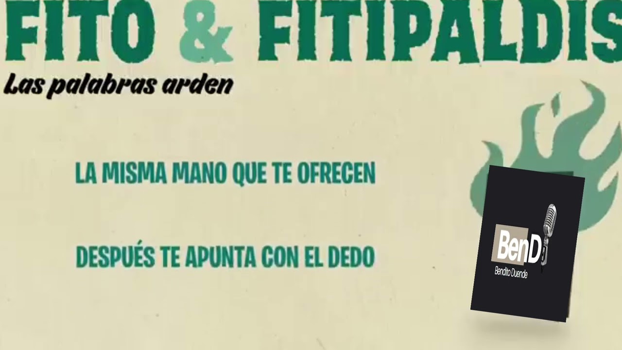 KARAOKE LAS PALABRAS ARDEN  FITO