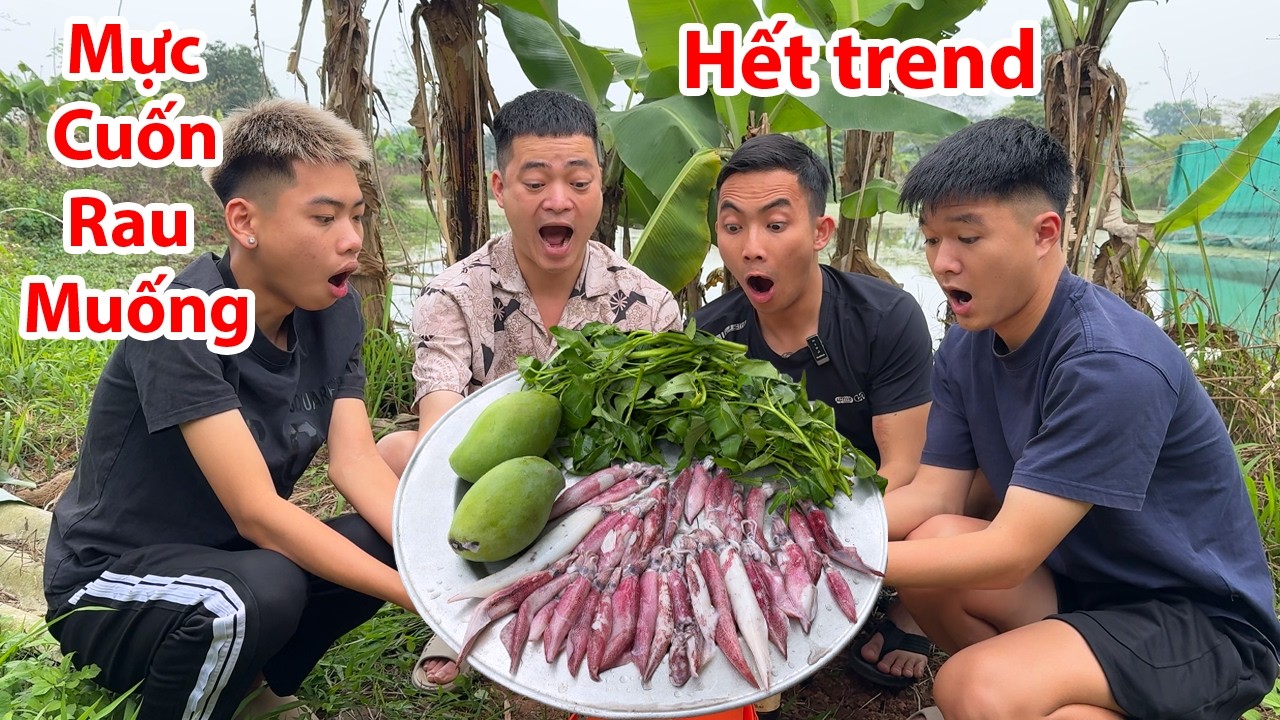 Hữu Bộ | Mực Cuốn Rau Muống Hết Trend