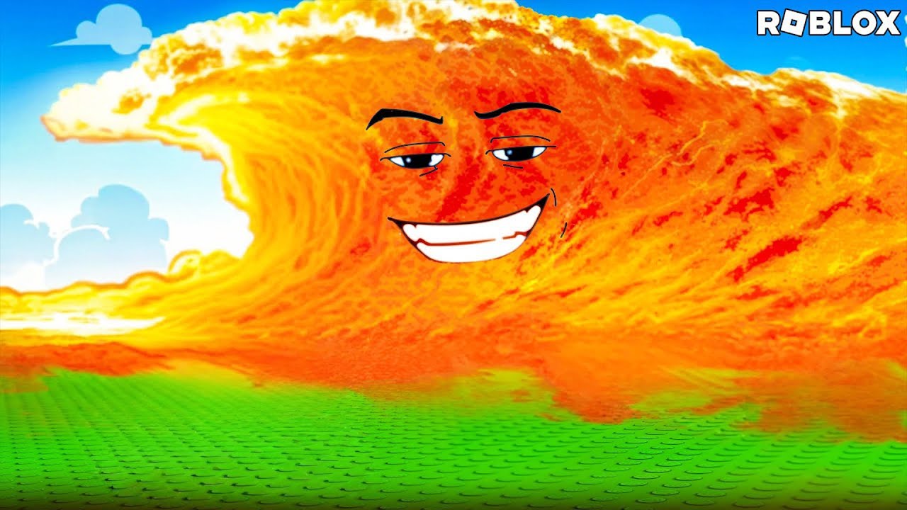 ESCAPE THE LAVA TSUNAMI ATTACK IN ROBLOX