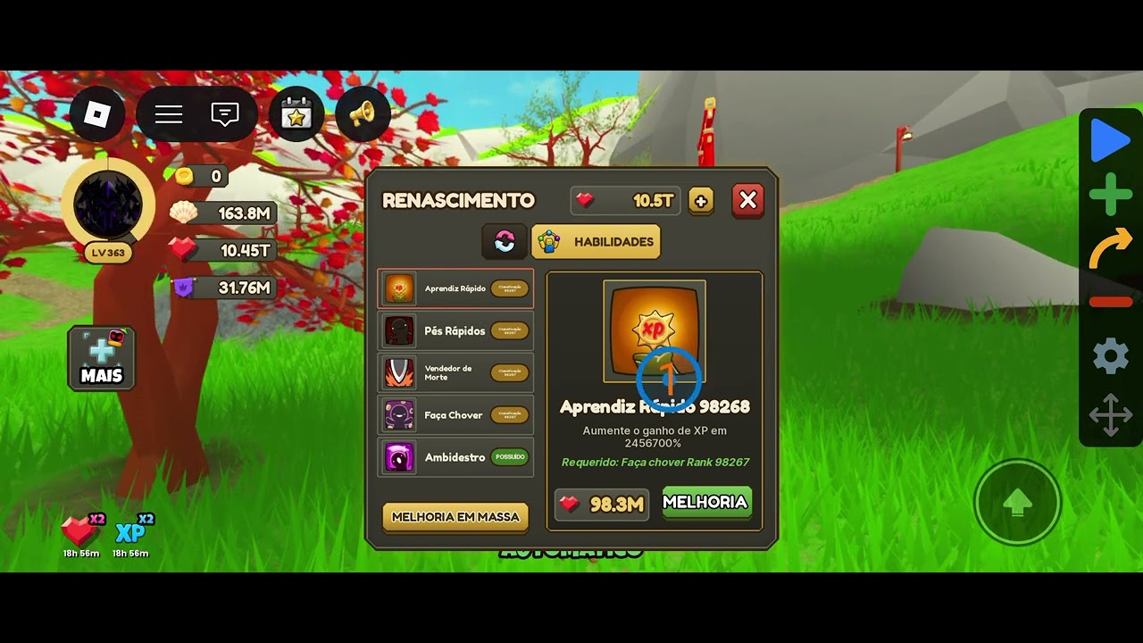 REBIRTH LVL 1.63B, SOUL GEMS 10.4T, SKILL LVL 122K | GIANT SIMULATOR: REBORN | ROBLOX