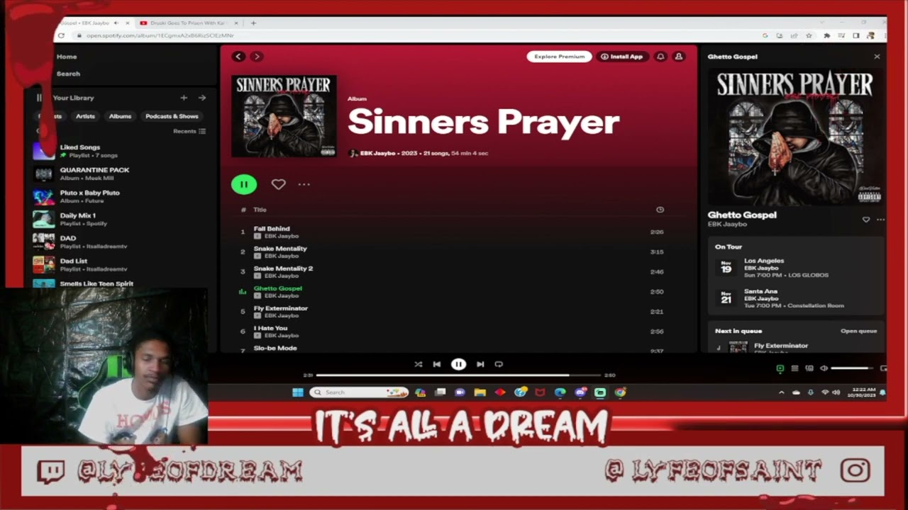 EBK JAAYBO - SINNERS PRAYER 🙏🏽 PT 1 | DREAM REACTION