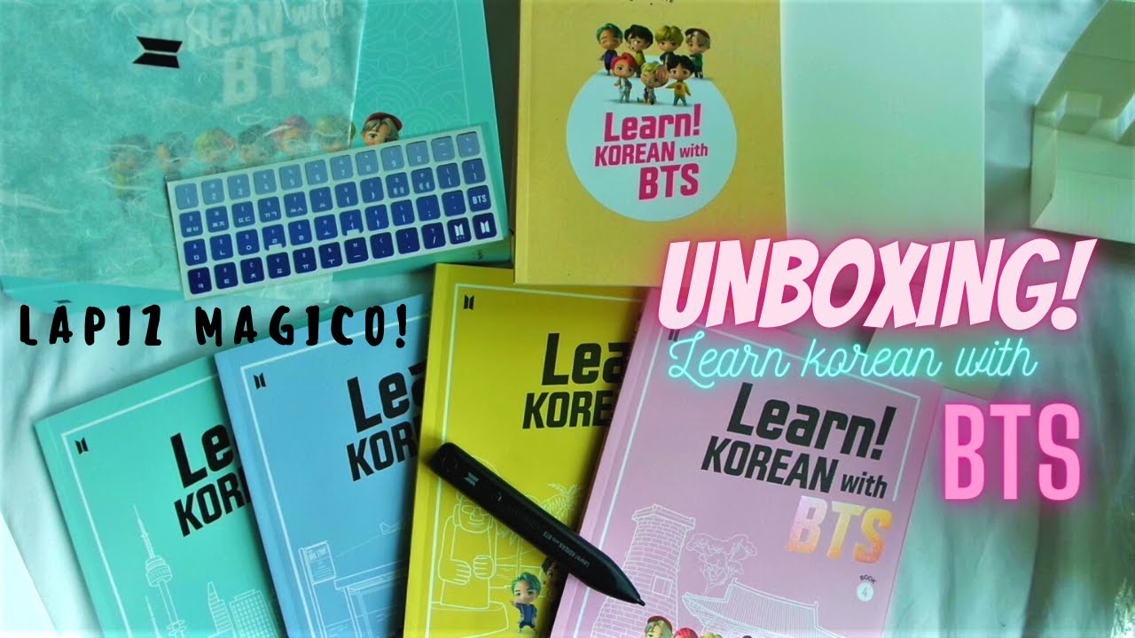 APRENDE COREANO CON BTS / Learn korean with BTS (UNBOXING)
