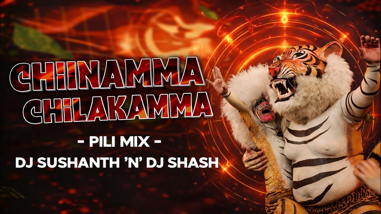 CHINNAMMA CHILKAMMA | PILLI MIX | DJ SUSHANTH & SHASH | ABHISHEK NAIK VISUALS 