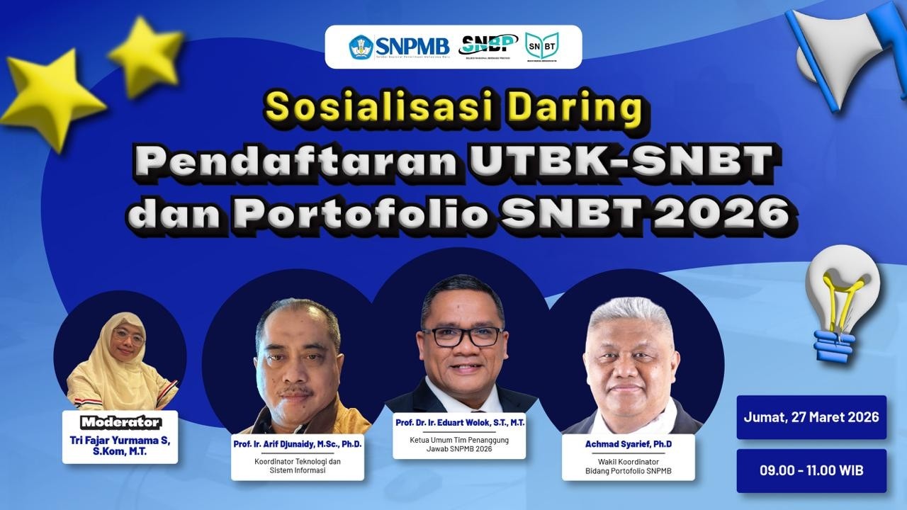 SOSIALISASI DARING PENDAFTARAN UTBK-SNBT DAN PORTOFOLIO 2026