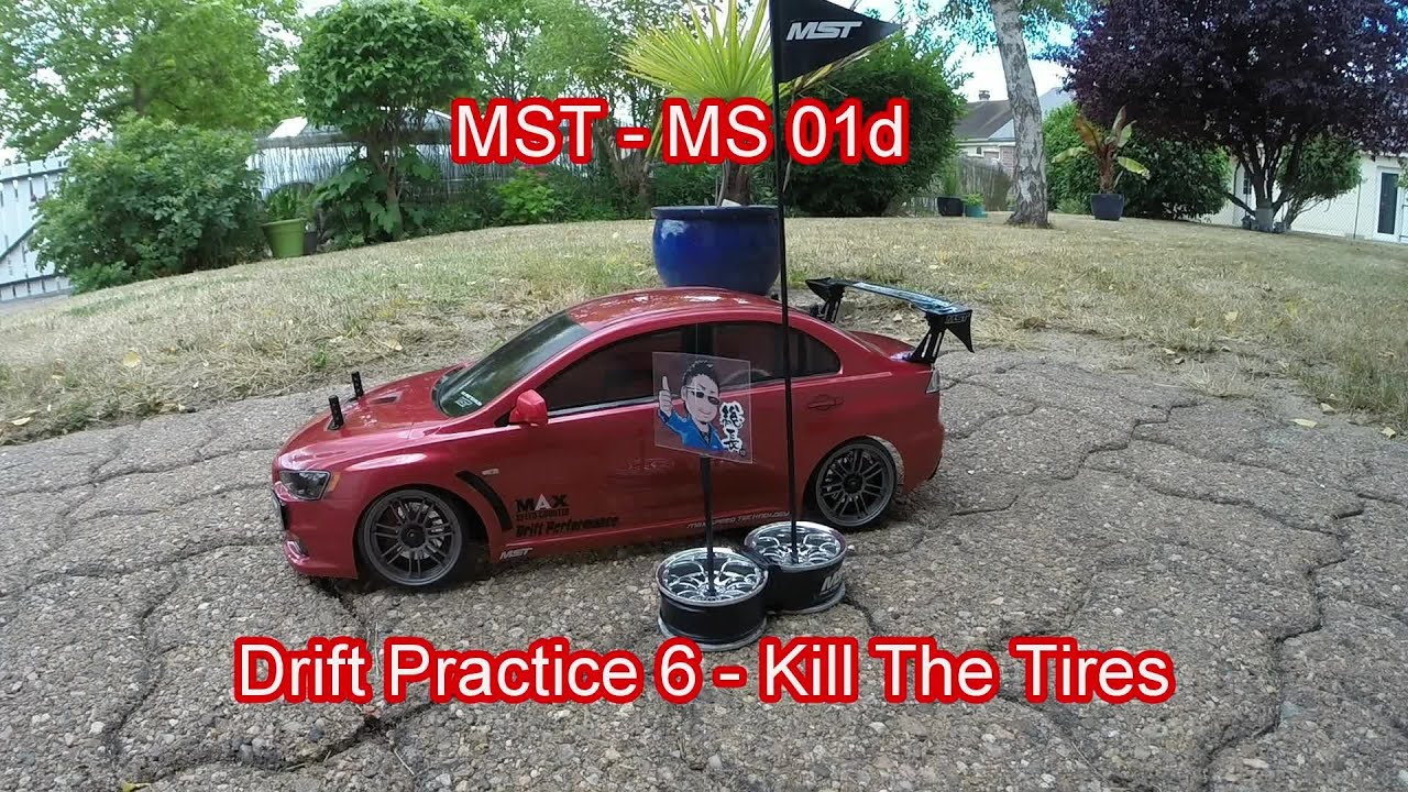 RC DRIFT - Max Speed Technology - MST MS 01d - Practice 6 - Kill the Tires